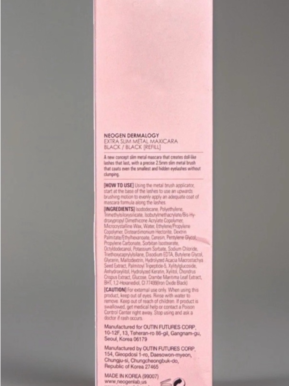 NEOGEN Dermatology Extra Slim Metal Mascara - Special Duo - Black Mascara NIB - Picture 2 of 11